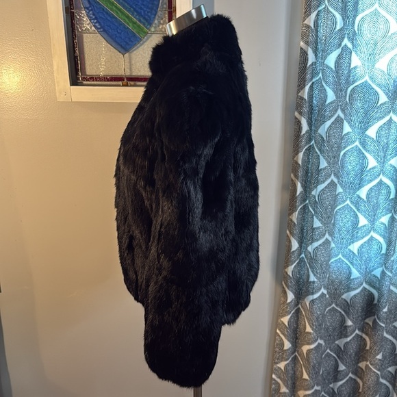 Princess Caravelle Dyed Rabbit Fur Bomber Jacket SZ Youth 14/ Adult XS - Picture 5 of 12